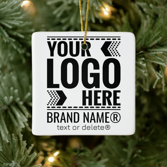 Custom Logo, Business or Brand Logo Personalized  Julgransprydnad Keramik (Träd)