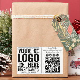 Custom Logo, Business or Brand Logo Personalized  Rektangulärt Klistermärke