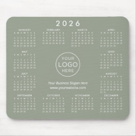 Custom Logo Business Promo 2026 Calendar Green Musmatta