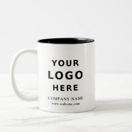 Custom Logo Business Promo Modern Simple Swag Två-Tonad Mugg