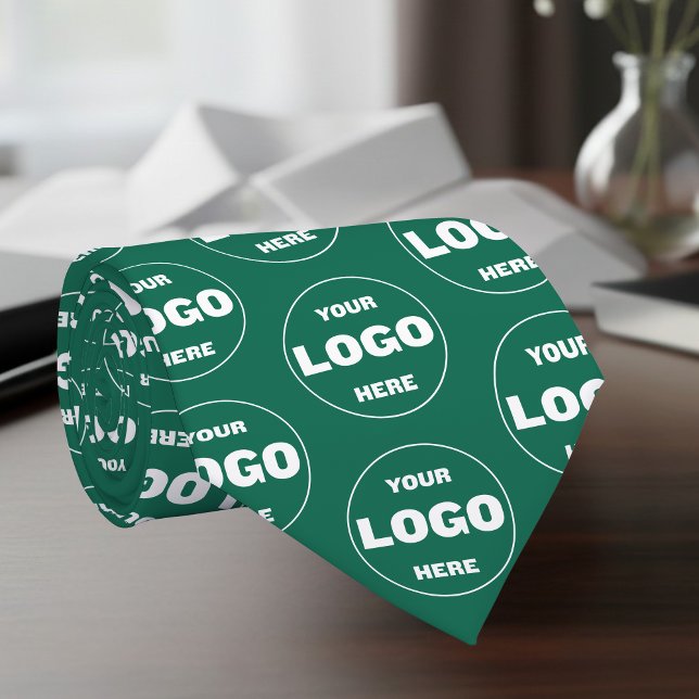 Custom Logo Emerald Green - Professional Branded  Slips (Custom Logo Emerald Green - Professional Branded Neck Tie)