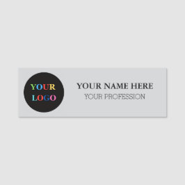 Custom Logo Employee magnetic and safety pin Namnbricka
