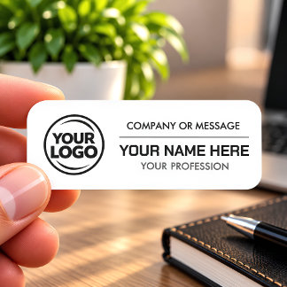 Custom Logo Employee magnetic, Safety Pin Namnbricka