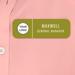 Custom Logo Employee Staff Safety Pin  Namnbricka