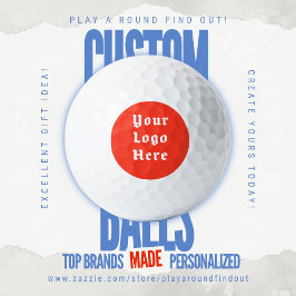 Custom Logo Golf Branding Retro Badge Tournament
