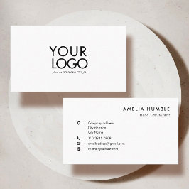 Custom Logo Modern Business card template Visitkort