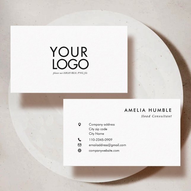 Custom Logo Modern Business card template Visitkort (Skapare uppladdad)