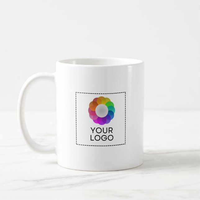 Custom Logo Mug, Low minimum quantity Kaffemugg (Vänster)