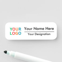 Custom Logo & Name Tag for Business Use Namnbricka