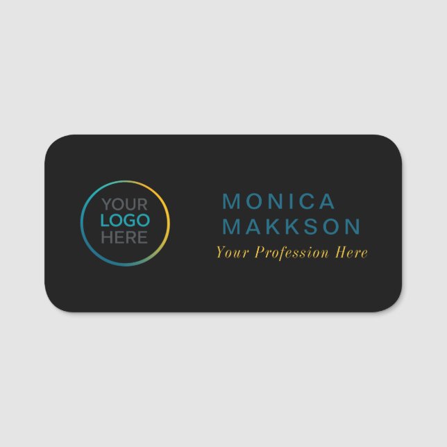 Custom  Logo Name Tag Namnbricka (Framsida)