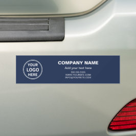 Custom Logo Navy Blue Professional Business Bildekal
