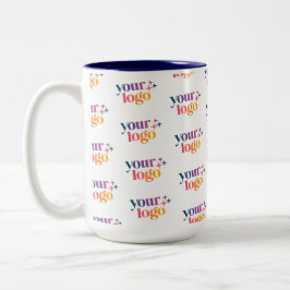 Custom Logo Pattern Employee Mug Två-Tonad Mugg