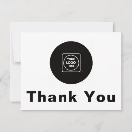 Custom Logo Personalized Thank You Note Card Kort