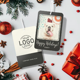 Custom Logo Photo Happy Holidays Business Gift