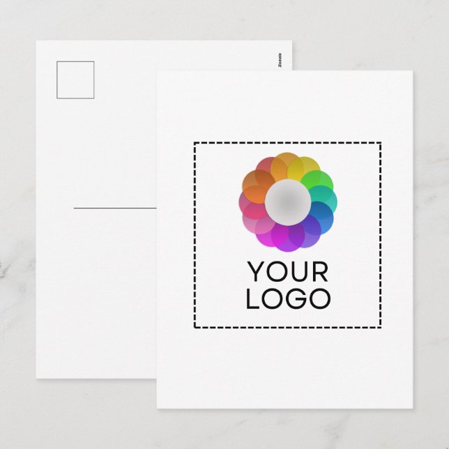 Custom Logo Postcard, Low minimum quantity Helg Vykort (Fram/baksida)