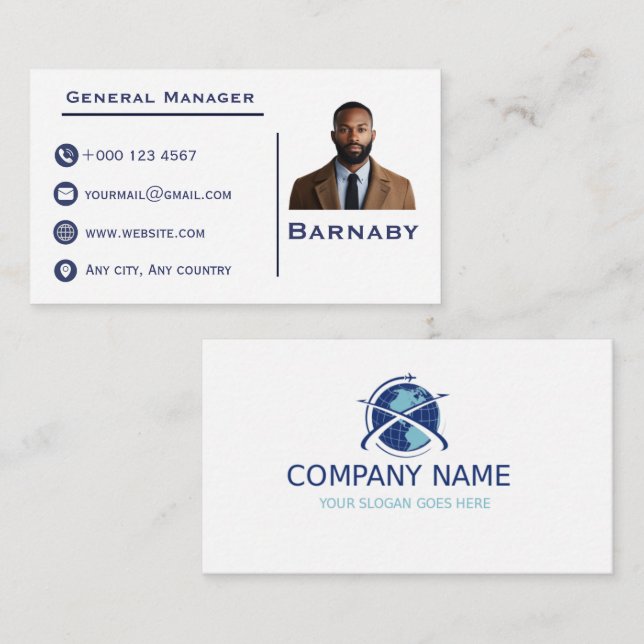 Custom Logo Professional Business Card Corporate Visitkort (Fram/baksida)