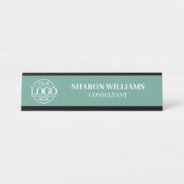Custom Logo | Professional Teal Green Minimalist