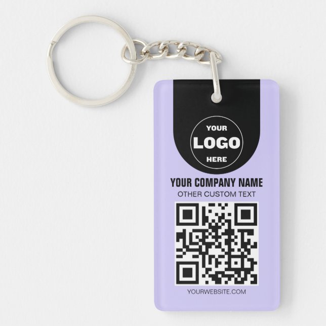 Custom Logo & QR Code Keychain | Business Promo Gi (Framsidan)