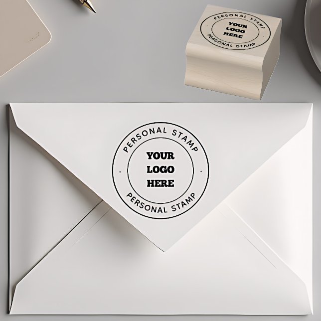 Custom Logo Rubber Stamp Personalized Branding Stämpel (Skapare uppladdad)