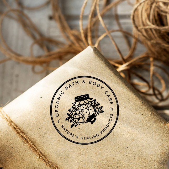 Custom Logo Small Business & Handmade Products Stämpel (Skapare uppladdad)