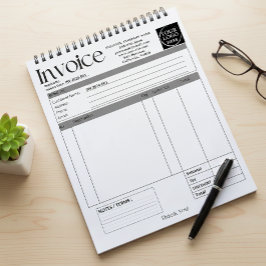 Custom Logo Small Business Invoice Sales Receipt Anteckningsblock