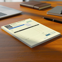 Custom Logo Small Business Invoice Sales Receipt Anteckningsblock