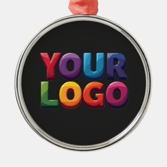 Custom Logo|Upload Your Logo | Business & Brand  Julgransprydnad Metall (Framsidan)