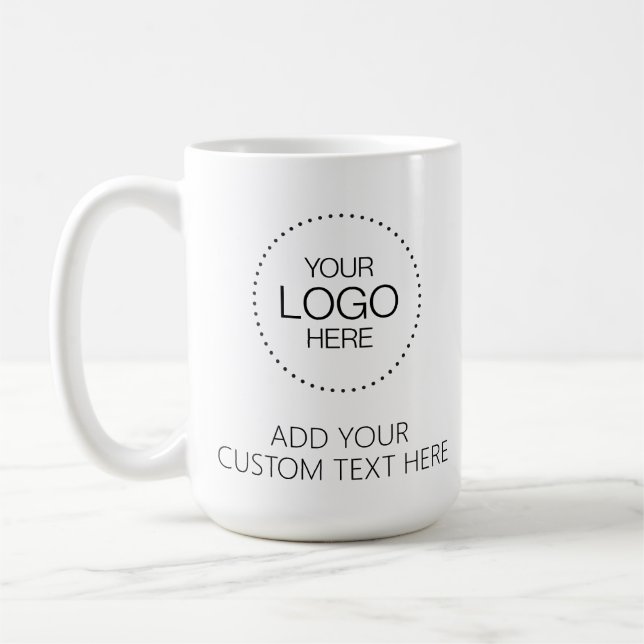 Custom Logotipo Store & Business Kaffemugg (Vänster)