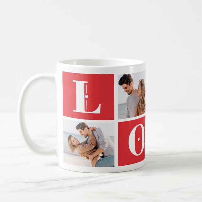 Custom Love Mug - Add your own Images Kaffemugg (Vänster)