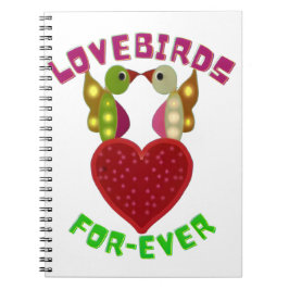 Custom Lovebirds Heart Gift Classic Playing Cards Anteckningsbok