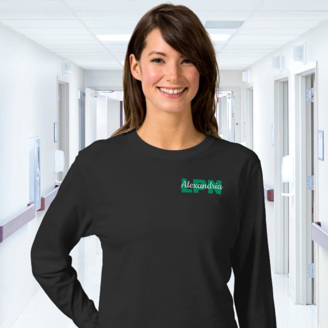Custom LPN Credentials with Name T Shirt (Skapare uppladdad)