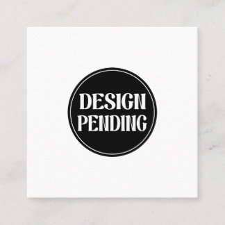 Custom-made, artistic, elegant fyrkantigt visitkort