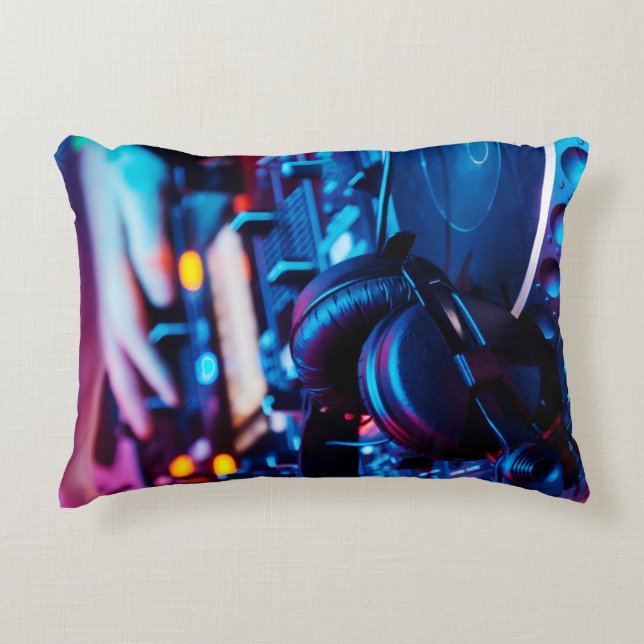 Custom Made Music Throw Pillow  Prydnadskudde (Framsidan)