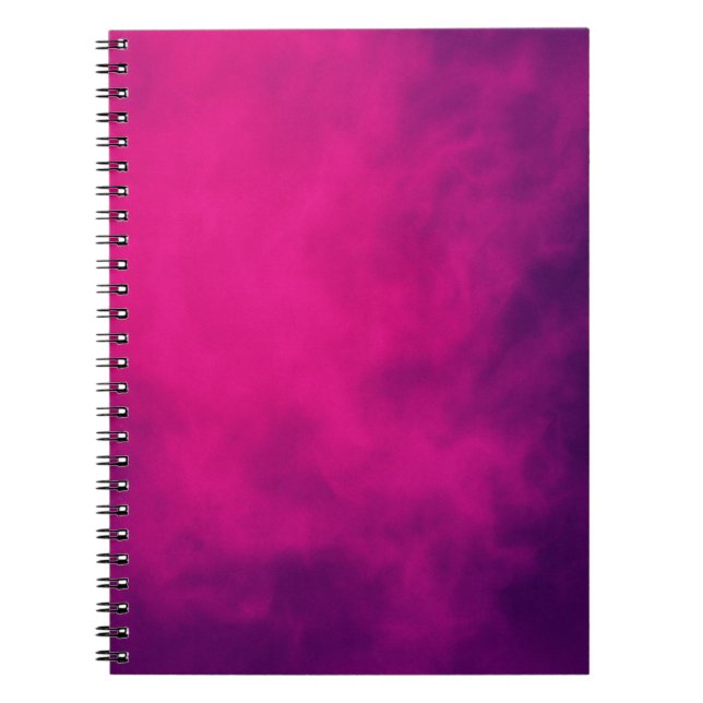 Custom Magenta Spiral Notebook Anteckningsbok (Framsidan)