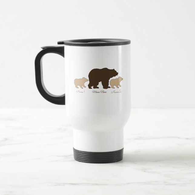 Custom Mama Bear With 2 Kid Names Mothers Day Gift Resemugg (Vänster)