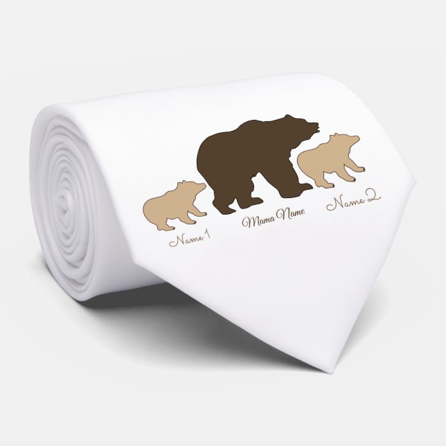 Custom Mama Bear With 2 Kid Names Mothers Day Gift Slips (Rullad)