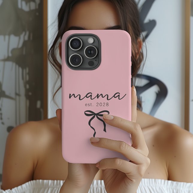 Custom Mama Case Gift for New Moms & Mothers Day (Custom Name Mom Phone Case – Personalized Mother’s Day Gift for Her or New Moms)