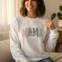 Custom Mama Sweatshirt with Baby Name | Personaliz