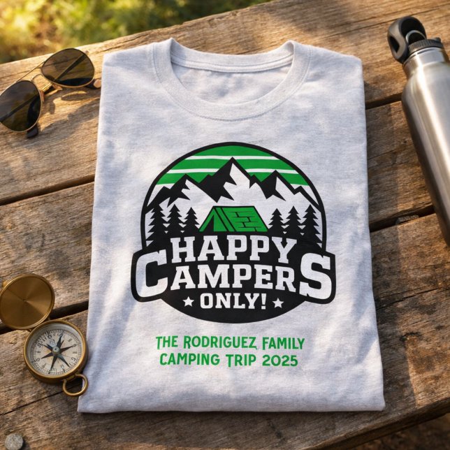 Custom Matching Happy Campers T-Shirt (Skapare uppladdad)
