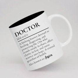 Custom Medical Professional Gift Doctor Definition Två-Tonad Mugg
