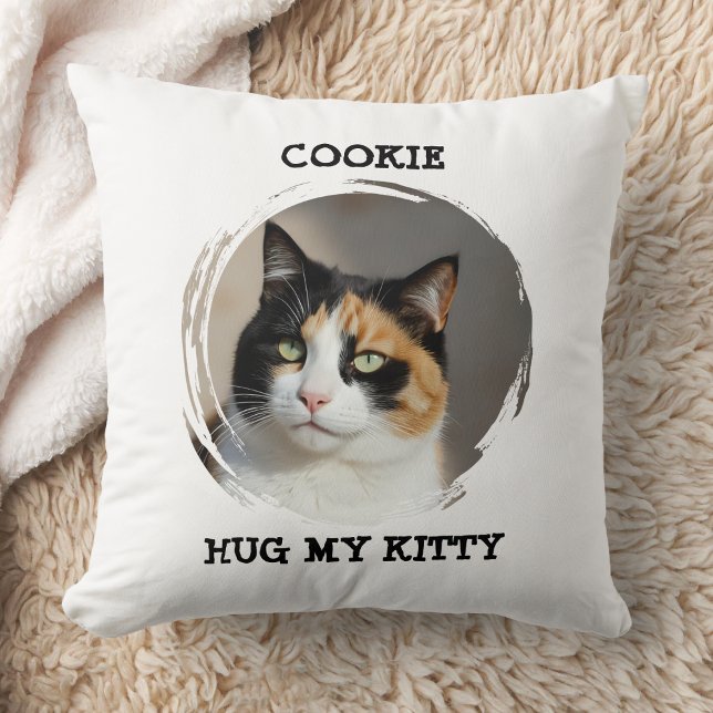 Custom Memorial Pet Pillow Hug My Kitty Cat Gift Kudde (Skapare uppladdad)