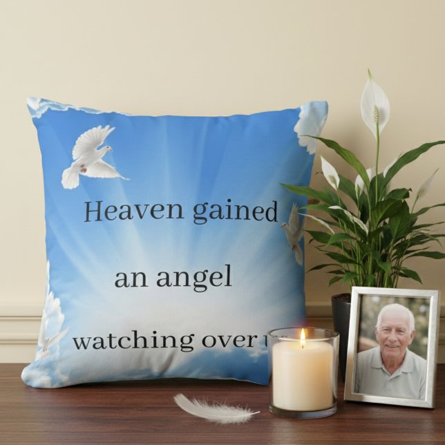 “Custom Memorial Pillow – Remember Your Loved One Kudde (Skapare uppladdad)