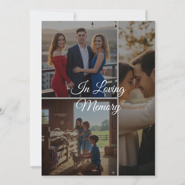 Custom Memory Photo Flat Card – Personalized Keeps (Framsida)