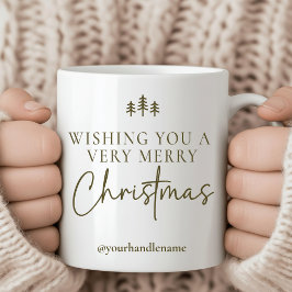 Custom Merry Christmas Holiday Mug for Coworkers Kaffemugg
