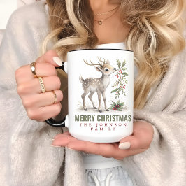 Custom Merry Christmas Mug for Mom, Dad & Family Mugg