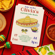 Custom Mexican Fiesta Bachelorette Party