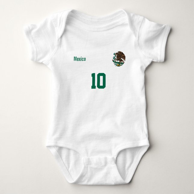 Custom Mexico Outfit with Name & Number T Shirt (Framsida)