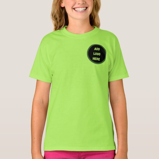 Custom minimal Design Add Photo or Text T Shirt (Framsida)