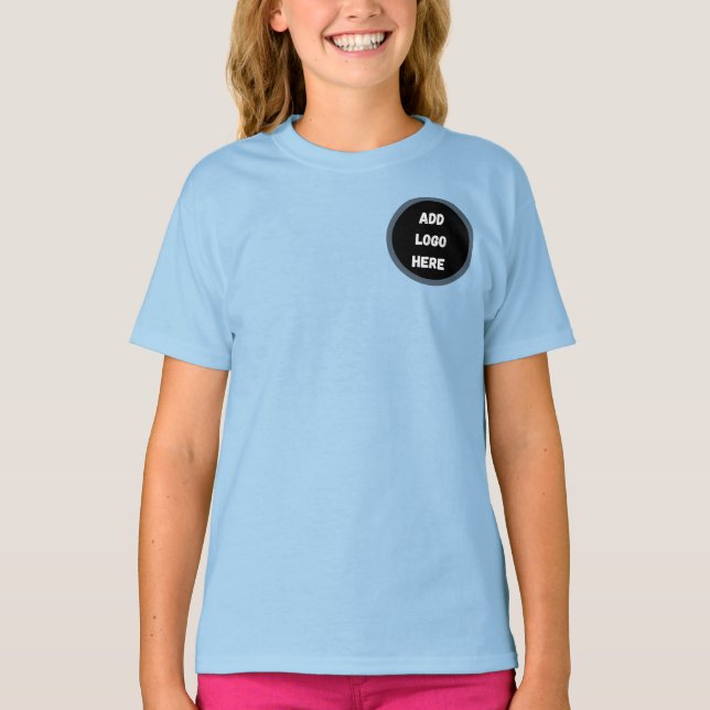 Custom minimal Design Add Photo or Text T Shirt (Framsida)