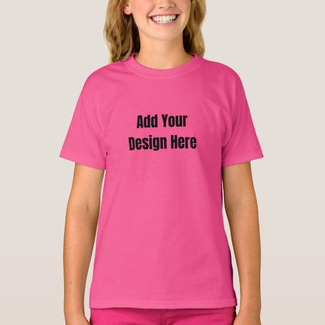 Custom minimal Design Add Photo or Text T Shirt (Framsida)